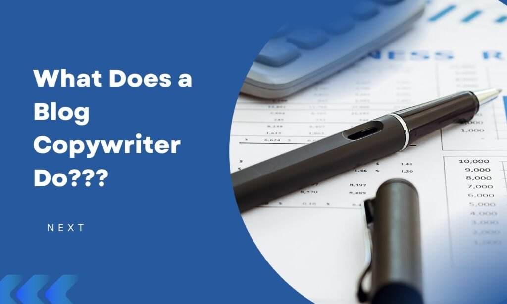 What does a blog copywriter do