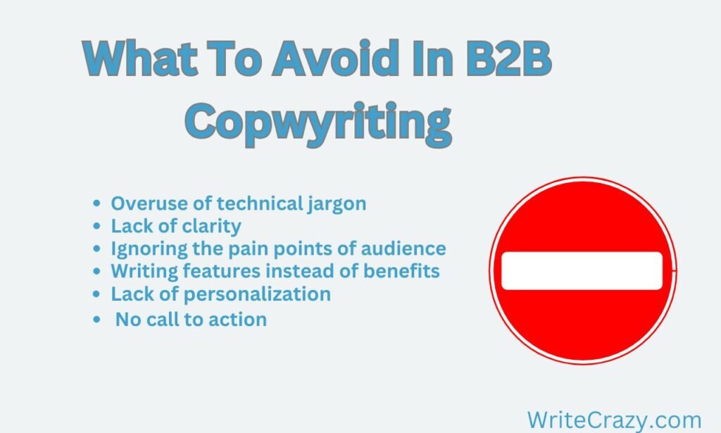 what to avoid in b2b copywriting